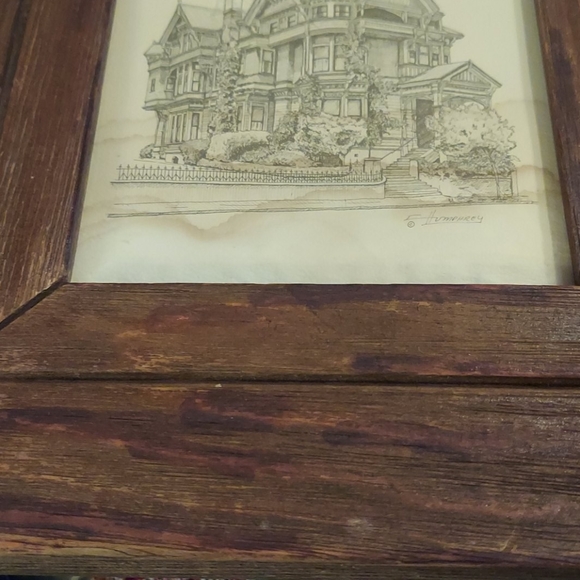 Vintage pencil Victorian picture - Picture 5 of 7